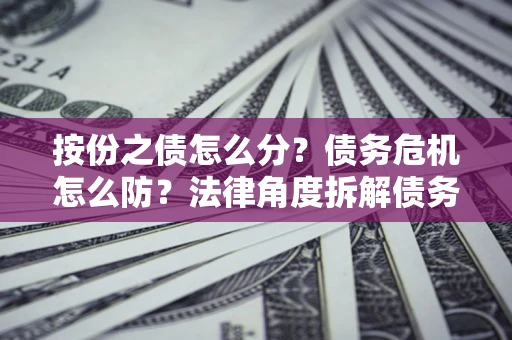 北京按份之债怎么分？债务危机怎么防？法律角度拆解债务分配与风险自保指南