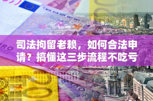 北京司法拘留老赖，如何合法申请？搞懂这三步流程不吃亏！