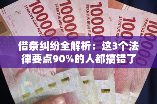 北京借条纠纷全解析：这3个法律要点90%的人都搞错了