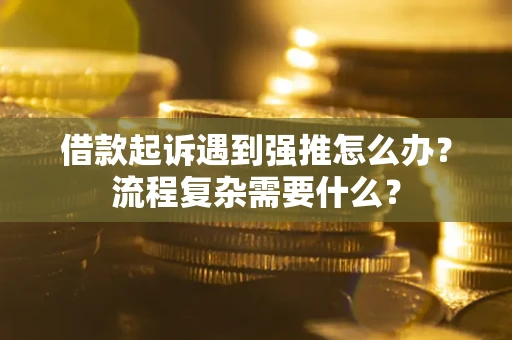 北京借款起诉遇到强推怎么办？流程复杂需要什么？