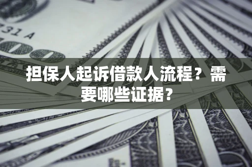 北京担保人起诉借款人流程?需要哪些证据? 北京担保人起诉借款人流程?需要哪些证据?