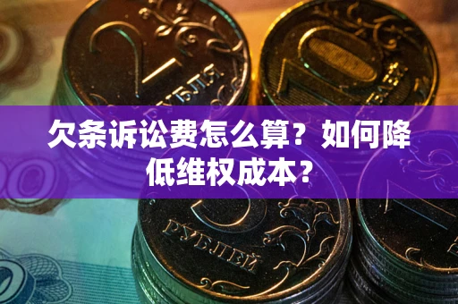 北京欠条诉讼费怎么算？如何降低维权成本？