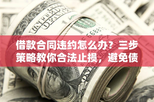 北京借款合同违约怎么办？三步策略教你合法止损，避免债务危机升级