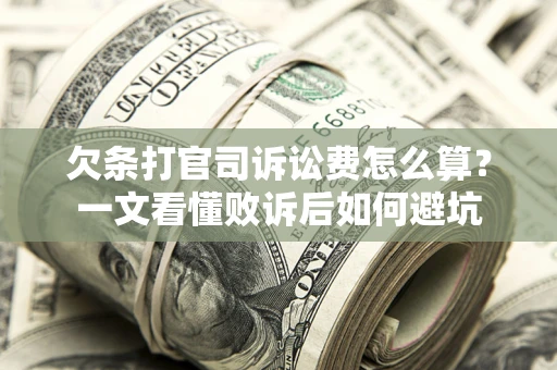 北京欠条打官司诉讼费怎么算？一文看懂败诉后如何避坑