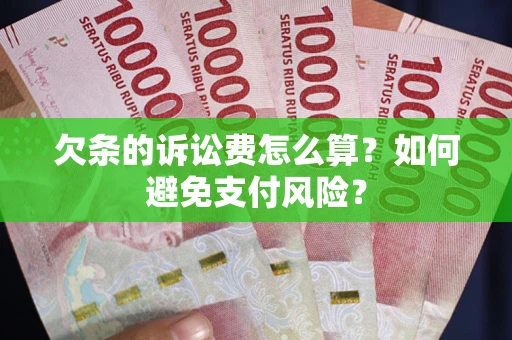 北京欠条的诉讼费怎么算？如何避免支付风险？